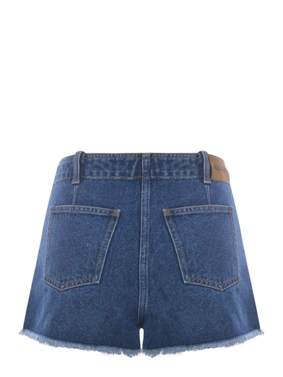 Shop Kenzo Shorts  In Denim Di Cotone