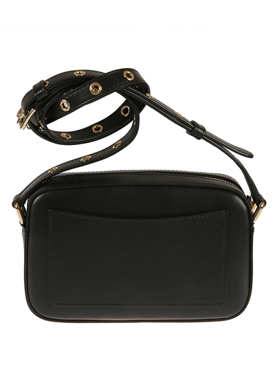 Shop Dolce & Gabbana Logo Plaque Top Zipped Crossbody Bag In Black