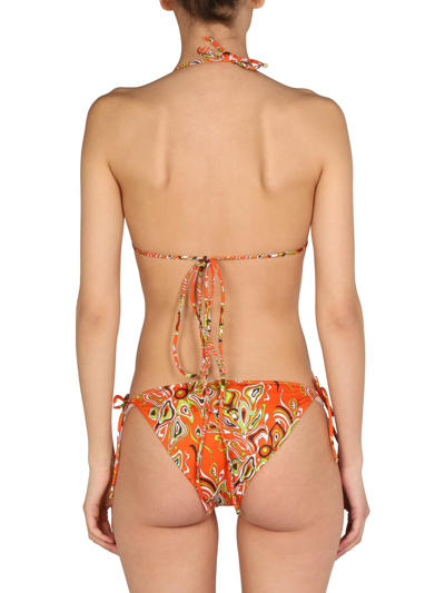 Shop Emilio Pucci African Print Bikini Bottom In Arancione