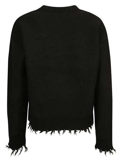 Shop Alanui Start Me Up Sweater In Embassy Black