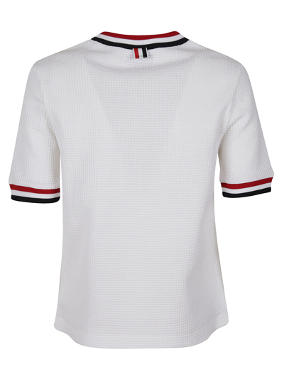 Shop Thom Browne Short Sleeve T-shirt In White