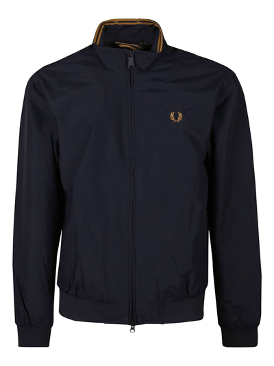 Shop Fred Perry Brentham Jacket In Navy
