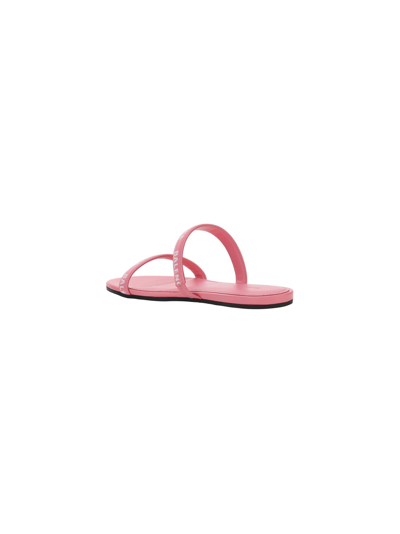 Shop Balenciaga Round Sandal In Sweet Pink/white