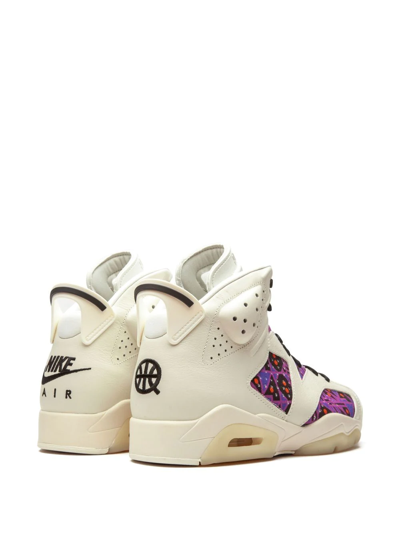Shop Jordan Air  6 "quai 54 Purple" Sneakers In White