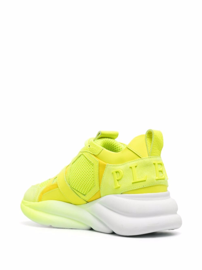 Shop Philipp Plein Hurricane Runner Sneakers In Yellow