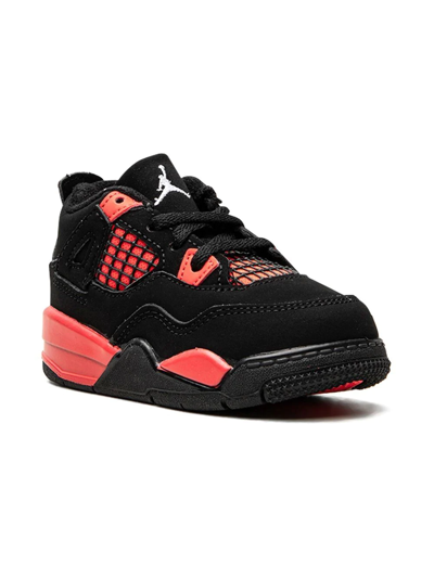 Shop Jordan Air  4 Retro "red Thunder" Sneakers In Black