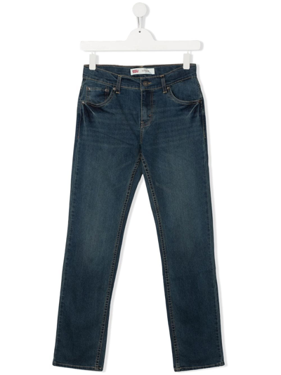 Shop Levi's Teen Straight-leg Jeans In Blue