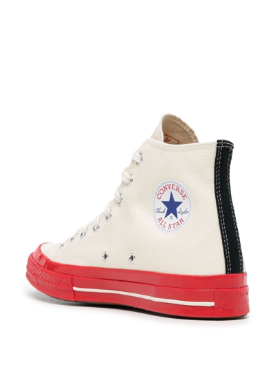 Shop Comme Des Garçons Play X Converse Chuck 70 High-top Sneakers In Red