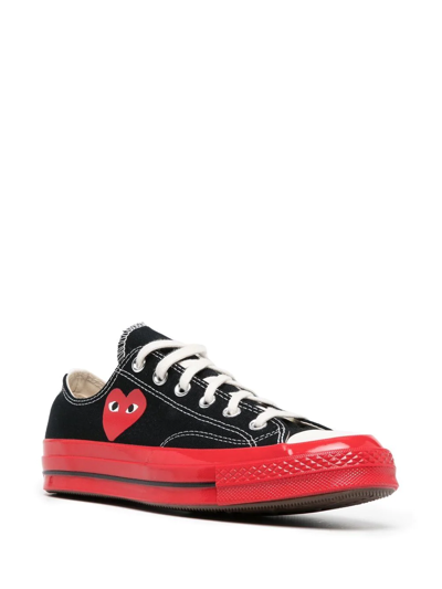 Comme Des Garçons Play X Converse Sneaker Converse Red Sole Nera In Black