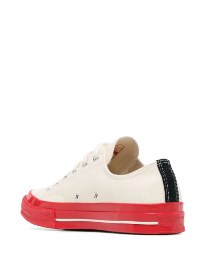 Shop Comme Des Garçons Play X Converse Chuck 70 Low-top Sneakers In Red