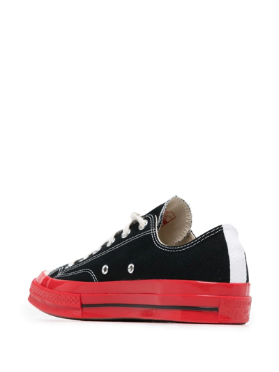 Comme Des Garçons Play X Converse Sneaker Converse Red Sole Nera In Black