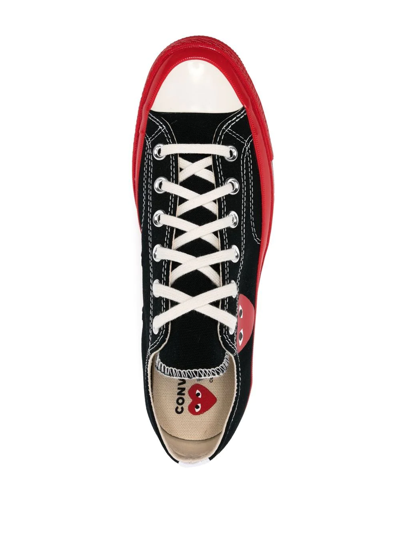 Comme Des Garçons Play X Converse Sneaker Converse Red Sole Nera In Black