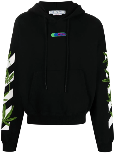 Shop Off-white Arrows-print Hoodie In Black