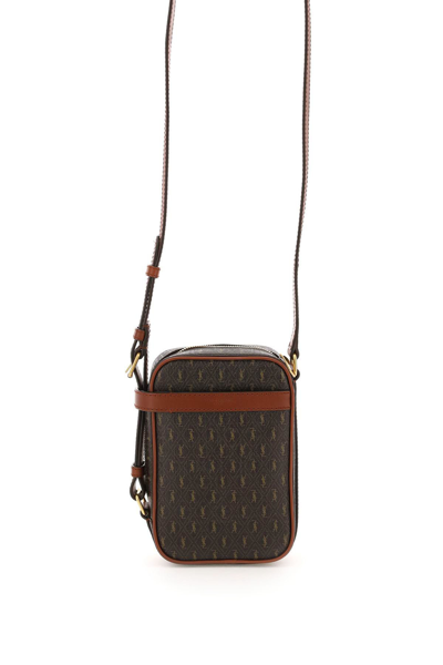 Shop Saint Laurent "le Monogramme" Crossbody Pouch In Brown