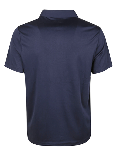 Michael Kors Logo Embroidered Polo Shirt In Blue