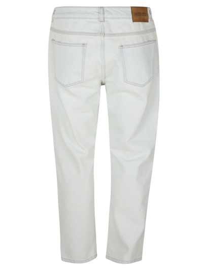 Shop Kenzo Plain 5 Pockets Jeans In Azzure