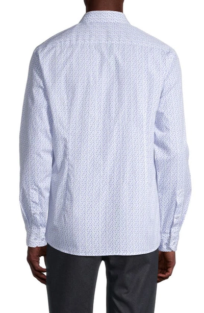 Shop Soul Of London Printed Woven Shirt In Navy
