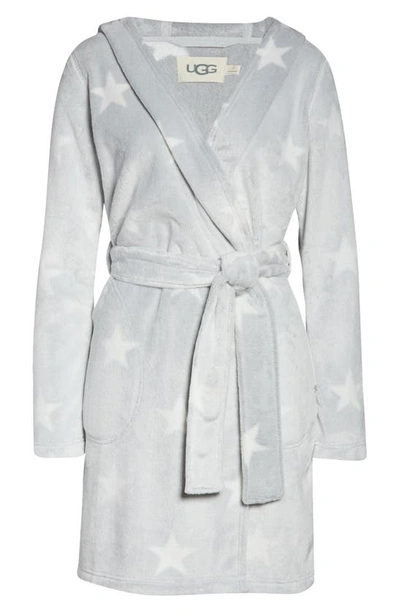 Shop Ugg Miranda Robe In Grey / White Stars