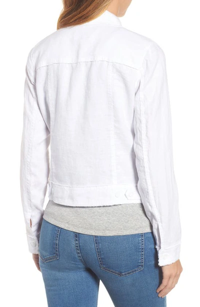 Tommy Bahama Two Palms Linen Raw Edge Jacket In White