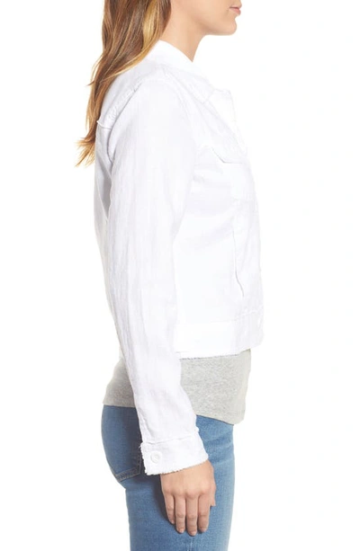 Tommy Bahama Two Palms Linen Raw Edge Jacket In White
