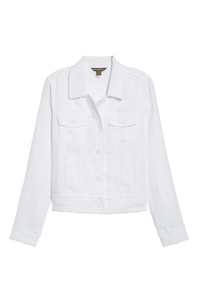 Shop Tommy Bahama Two Palms Linen Raw Edge Jacket In White