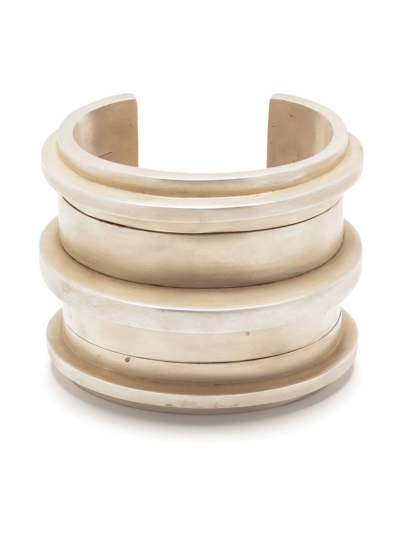 Shop Parts Of Four Ghost Combo Brass Bracelet In Silber