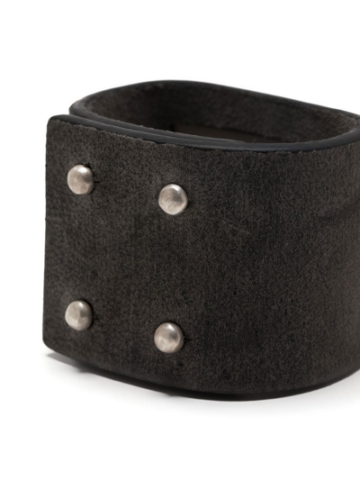 Shop Parts Of Four Amulet Leather Cuff In Grau
