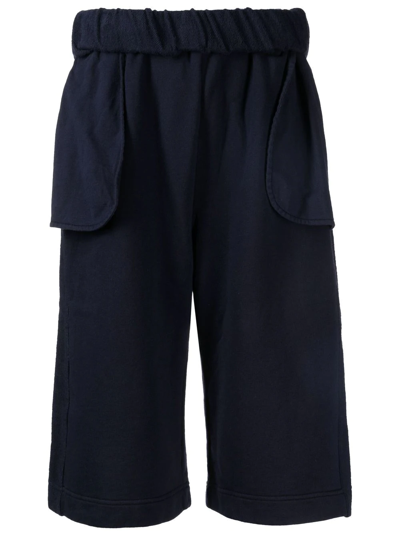 Shop Dion Lee Cotton Knee-length Shorts In Blau