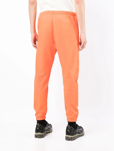 Shop Heron Preston Стиль-logo Cotton Track Pants In Orange