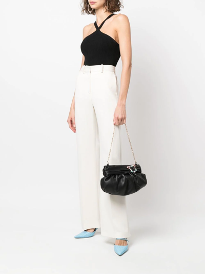 Sophia Webster Crystal Embellishment Shoulder Bag In Schwarz