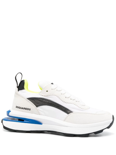 Shop Dsquared2 Wave Slash Low-top Sneakers In Weiss