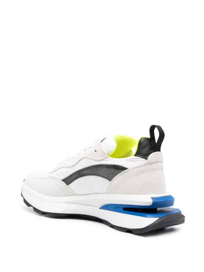 Shop Dsquared2 Wave Slash Low-top Sneakers In Weiss