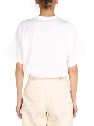 Shop Philippe Model "monique Bretonnes" T-shirt In White