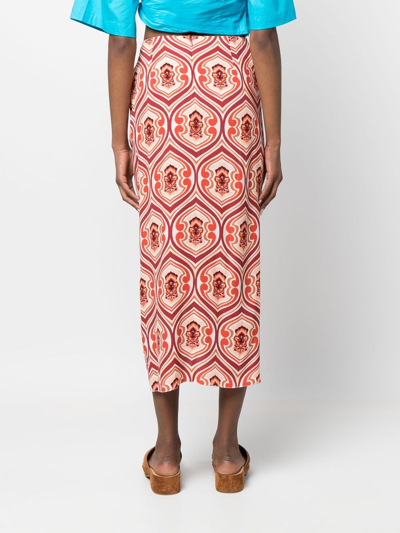 Shop Etro Skirts Red