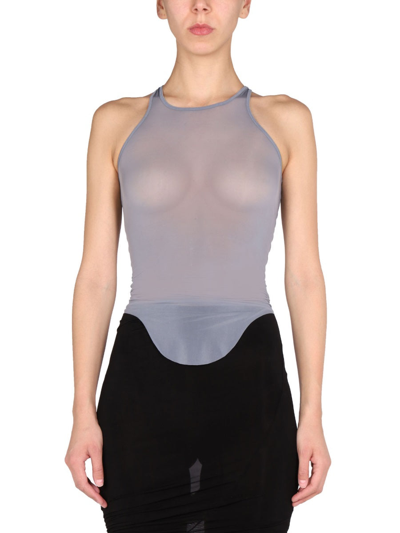 Shop Rick Owens Jersey Tank Top In Grey