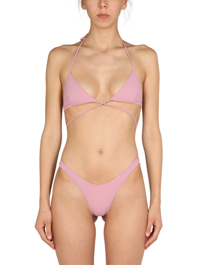Shop Lido Nylon Bikni Swimsuit In Pink