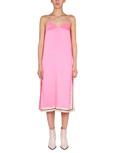 Shop Palm Angels Petticoat Dress In Pink