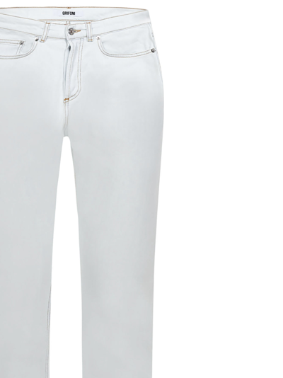 Shop Grifoni Jeans In White