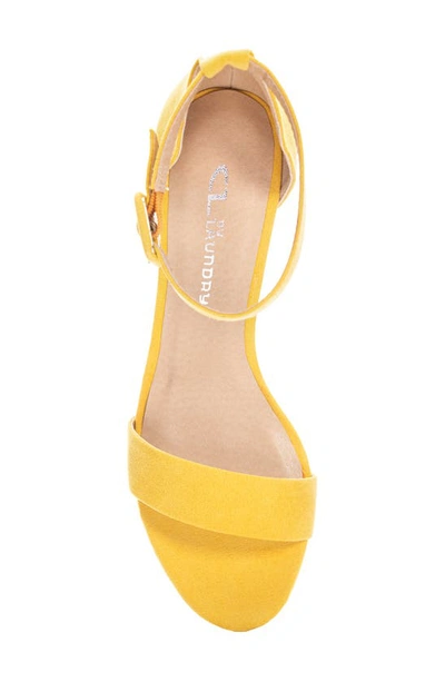 Shop Cl By Laundry Chinese Laundry Jody Ankle Strap Sandal In Light Yellow