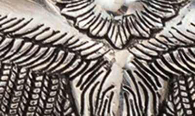 Shop Eye Candy Los Angeles Eye Candy La Luxe Collection Titanium Sebastian Eagle Pendant Necklace In Silver