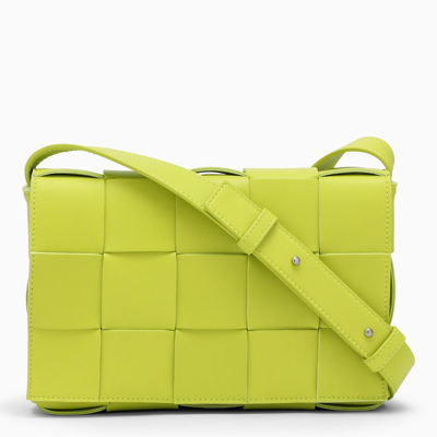 Shop Bottega Veneta Chartreuse Yellow Cassette Bag In Green