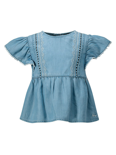 Shop Ikks Kids Blouse For Girls In Blue