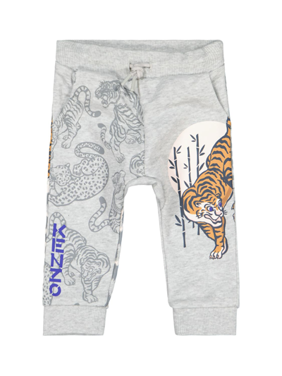 Shop Kenzo Sweatpants For Boys In Grey