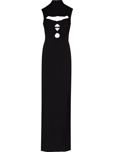 Shop Jacquemus Palmi Cut-out Maxi Dress In Black