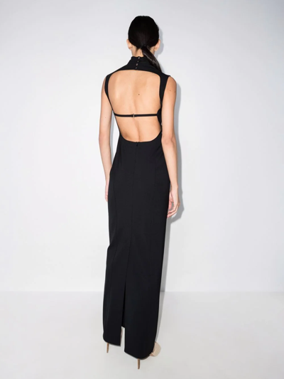 Shop Jacquemus Palmi Cut-out Maxi Dress In Black
