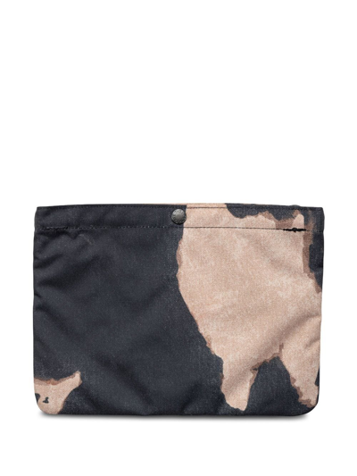 Supreme X Tnf Bleached Denim Print Shoulder Bag In Brown