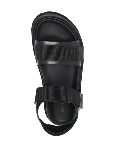 Premiata Touch-strap Design Sandals In Schwarz