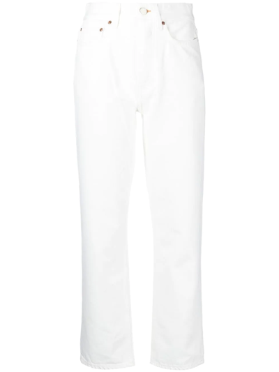 Won Hundred Cropped Straight-leg Jeans In Weiss | ModeSens