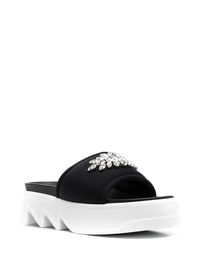 Le Silla Poolside Chunky-sole Sandals In Schwarz