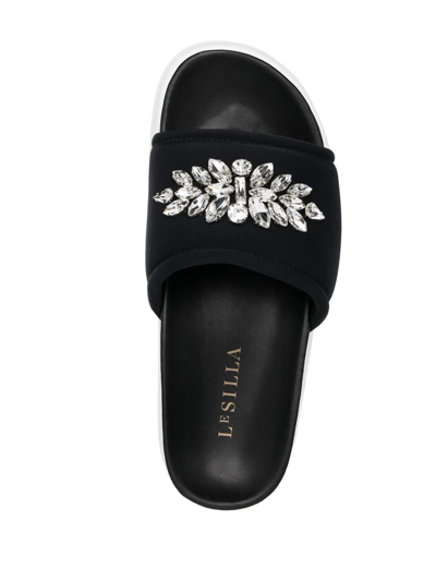 Le Silla Poolside Chunky-sole Sandals In Schwarz